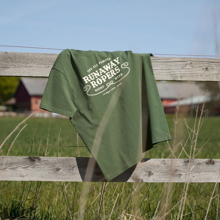 Printed Vintage Tee Green 2